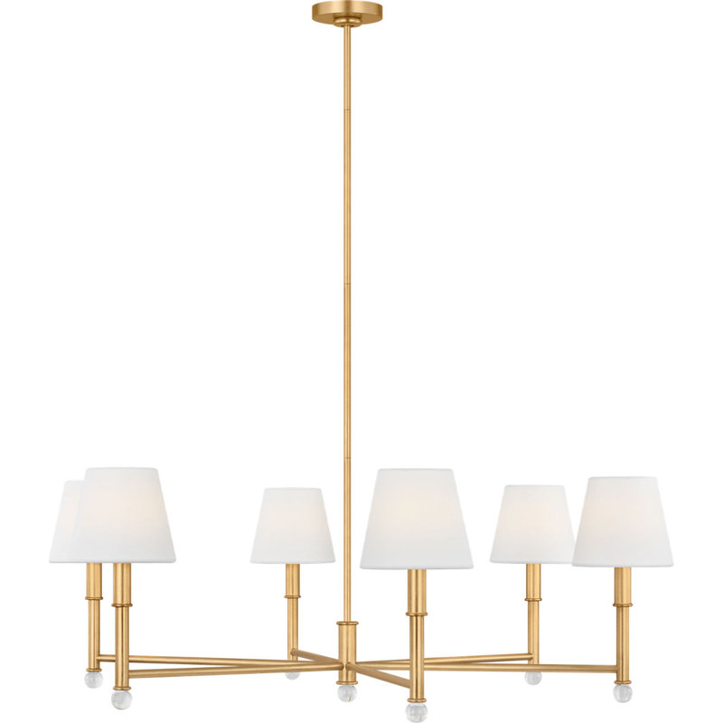 Wendt Chandelier, 6 Lights, 60.38" H x 40" W  x 40" D