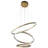 Schaaf Chrome 3 Halo Rings LED Chandelier-1442216490