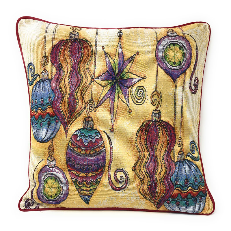  Elegant Ornaments Throw Pillow