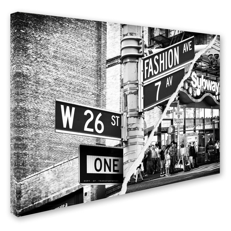 « mode dièses », reproduction de photo sur toile tendue encadrée, H 14 po x l 19 po x P 2 po