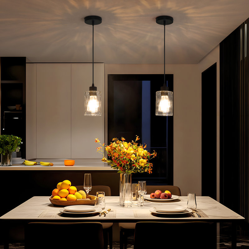 Luminaire suspendu simple 1 lumière 