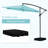 10ft Offset Hanging Market Patio Umbrella With Base-1996607664