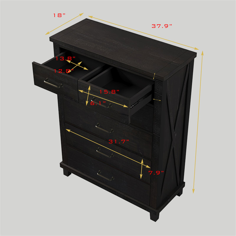 Commode 6 tiroirs Khailil