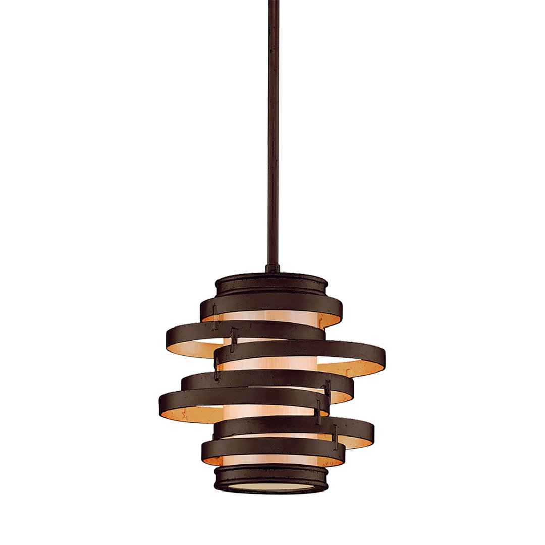 Vertigo 1 - Light Unique Geometric Pendant Corbett Lighting Shade 