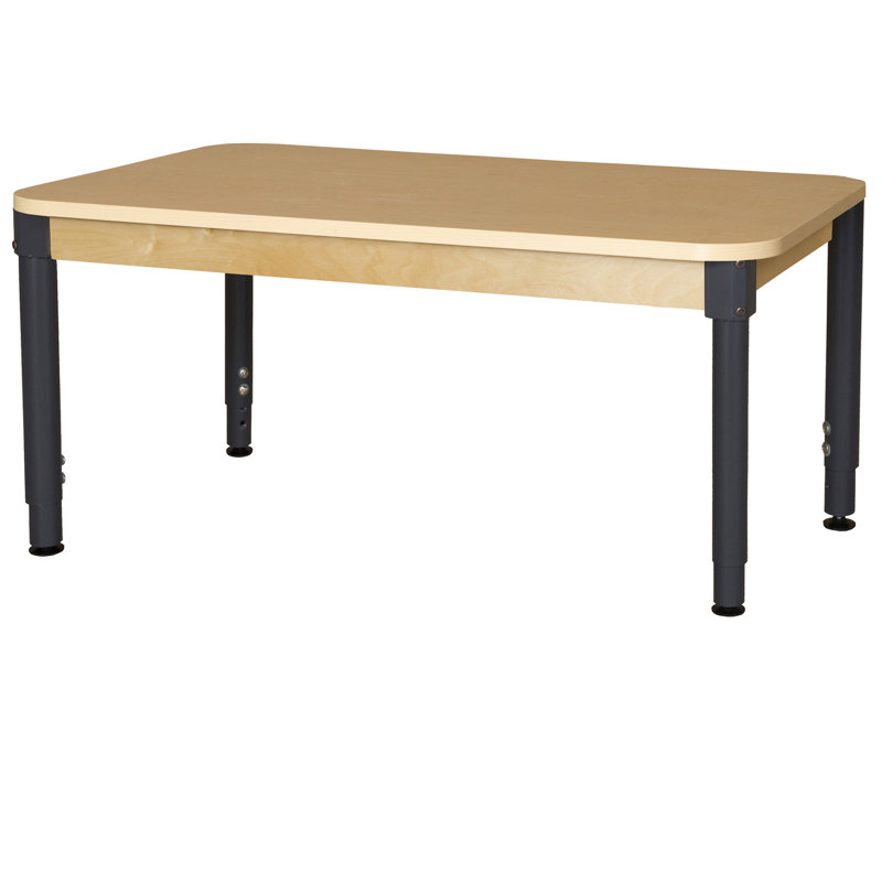 Maple Grain Laminate Adjustable Rectangle Activity Table