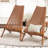Jahzelle Eucalyptus Wood Folding Adirondack Chair Weather Resistant No Assembly-93547642