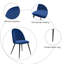 Chaise d'appoint rembourrée capitonnée en bois manufacturé-1336071923
