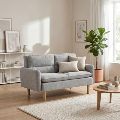 2 Seater Linen Blend Sofa