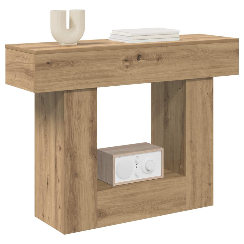 Console Table, Artisan Oak, Artisan Oak, 74cm H x 101cm W x 30cm D, Artisan Oak
