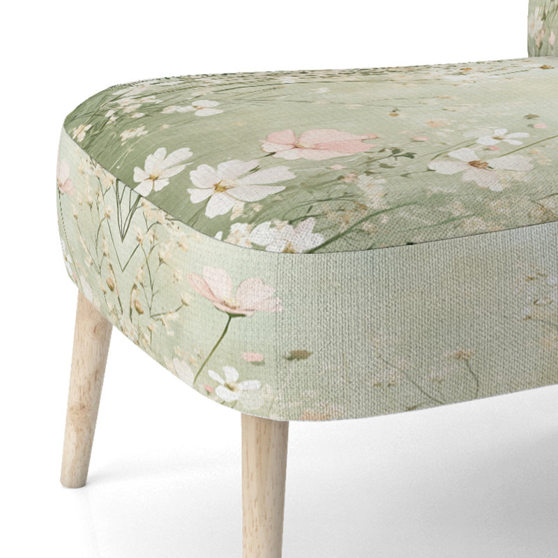 Chaise d'appoint Daisies - Soft Meadow Blooming Daisies I, Side Chair Armless
