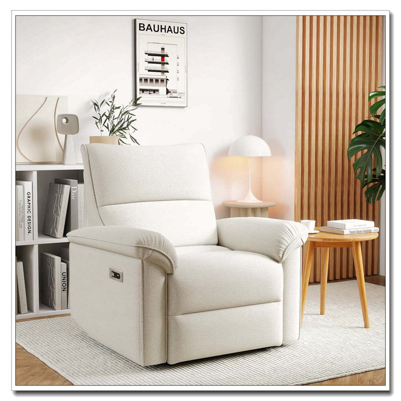 Power Recliner Chair,Electric Recliner For Living Room,Fabric Reclining Armchair For Small Space,Reclining Sofa For Bedroom/Apartment/RV,USB Port(Type-C)