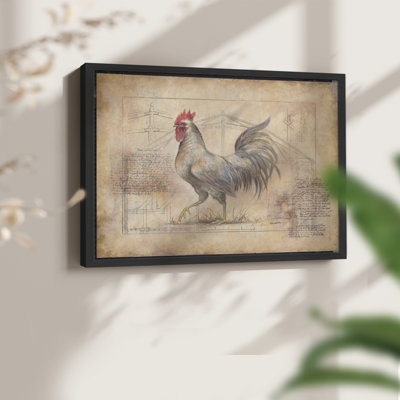 Rustic Fowl II -Framed Print - Restickable
