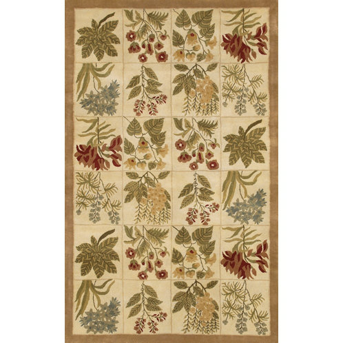 Wool Floral Indoor Rug