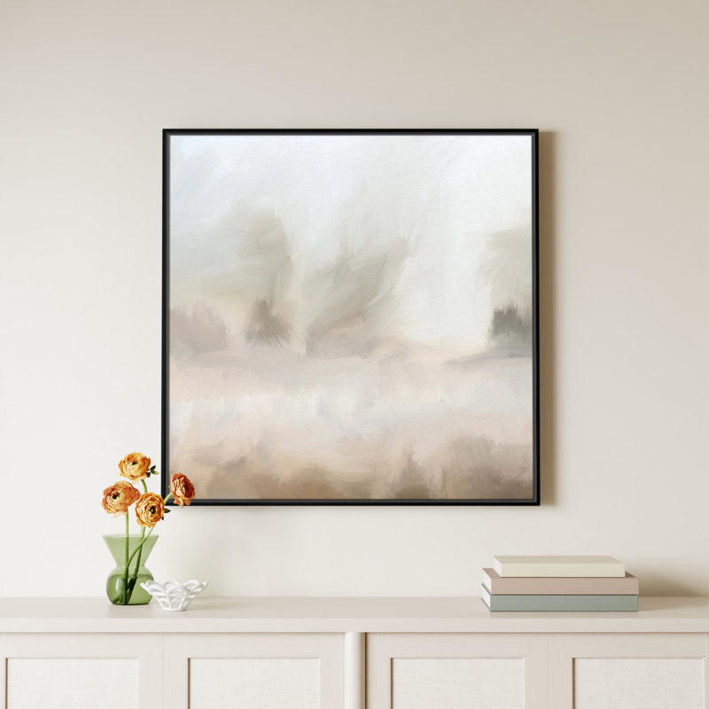 Bushwick Mirage - Floater Frame Canvas, Black, 37.5" W x 37.5" H