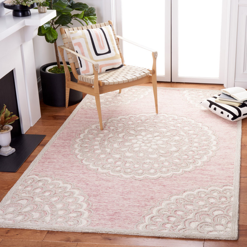 Tapis oriental en laine et coton touffeté à la main Pezanetti, Rectangle 8 pi x 10 pi