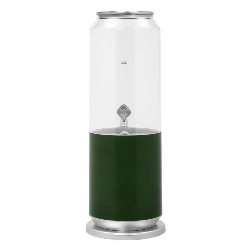 3L Portable Dispenser Wine Dispenser, Green