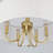 Ciriclio 5 - Light 18.35" Iron Dimmable Drum Linen Blend Chandelier With White Fabric Shade For Bedroom-834936320