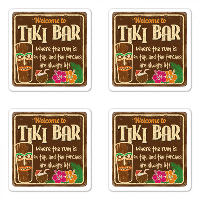 Sous-verre bar tiki