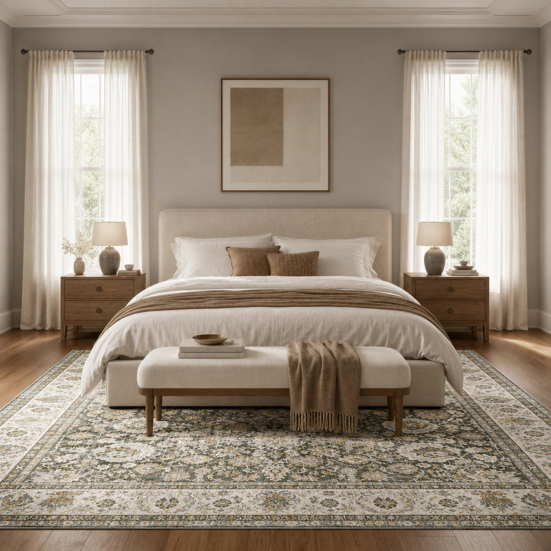 Cyrus Washable Area Rug, Rectangle 8' x 10'