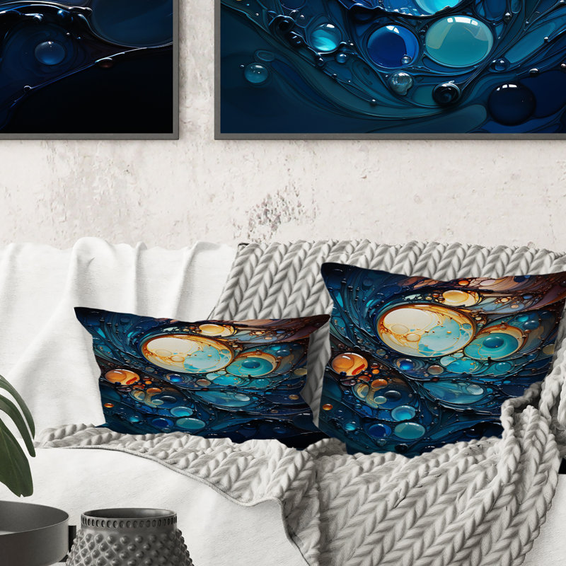 Coussin Fluid Spiral II - Abstract Spirals