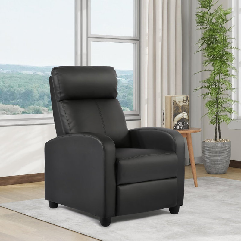 Fauteuil inclinable en cuir synthétique chocolat