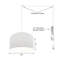 Luminaire suspendu tambour 2 lumières Lillian-851932251-851932248