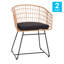Fauteuils club en rotin avec coussins de siège intérieur / extérieur Clavens-71005284