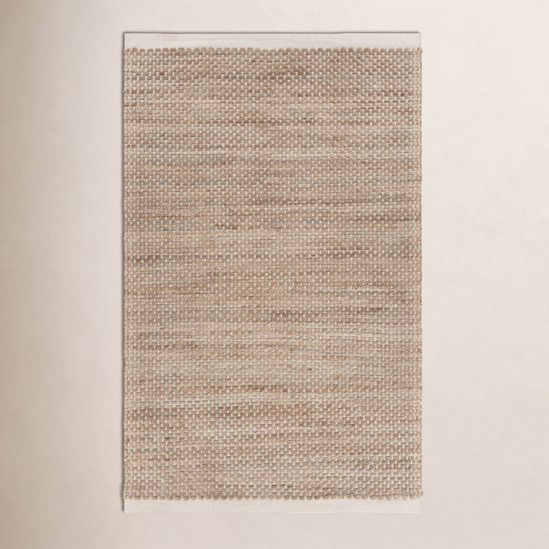 Ezra Cheviot Modern Farmhouse Handmade Natural Fiber Jute Indoor Area Rug with Cotton Backing, Rectangle 7'9" x 9'9"