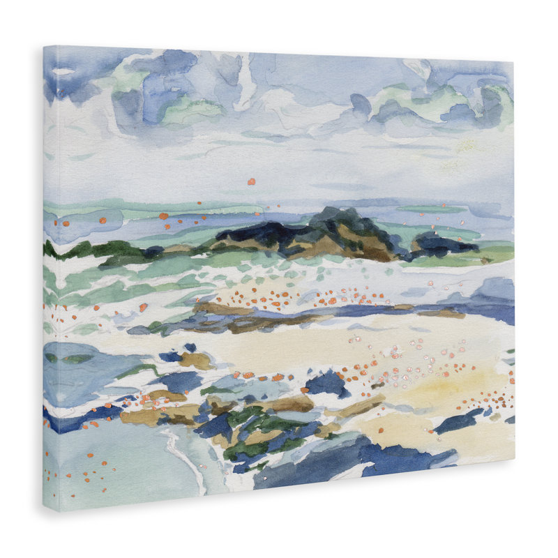 «Shoreline Dreams Abstraction», art mural par Melissa Wang, H 30 po x l 40 po