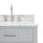 37'' Single Bathroom Vanity with Carrara Marble Top-85364095