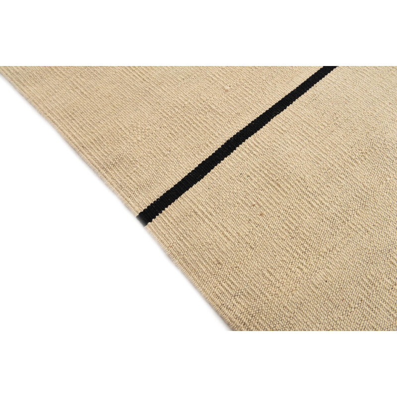 Tapis noir et blanc 6x9 Pinkerton