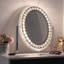 Preas Glass Round Floor Mirror