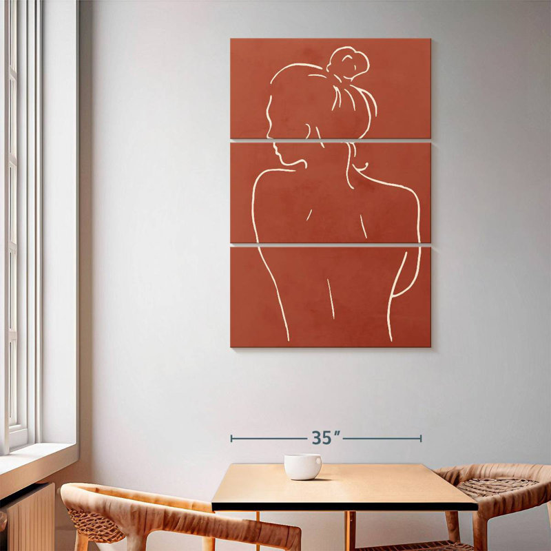 Esquisse de corps féminin - Terre cuite, H 65 po x l 42 po