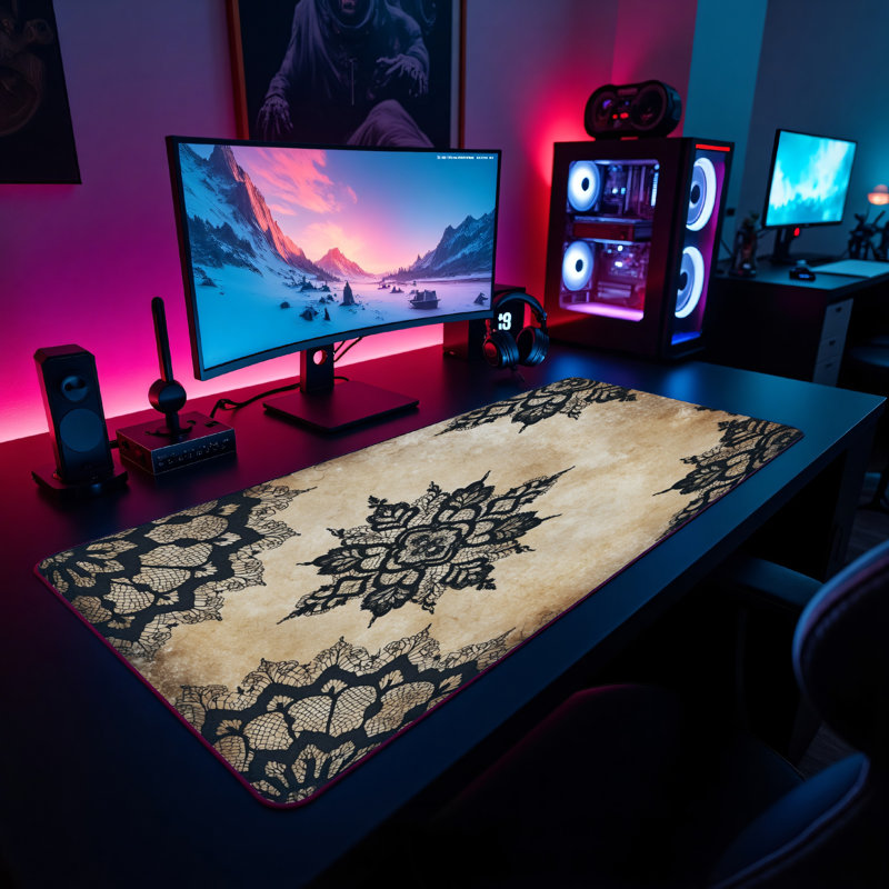 Polyester Desk Pad, 31.5x15.5