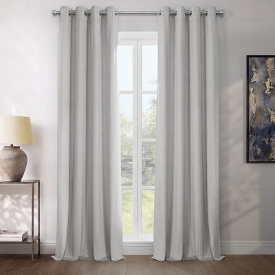 Rideau obscurcissant en velours Botmund Grommet Heritage pour chambre à coucher, salon, panneau simple