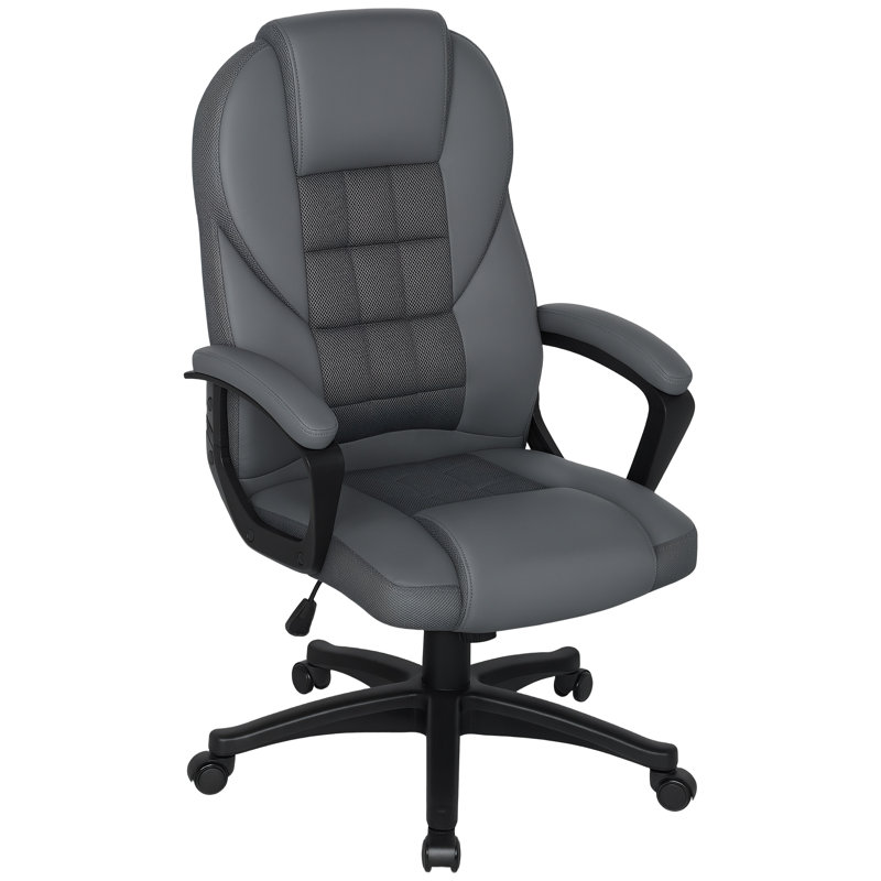 17 Stories Redell Executive Chair, Charcoal Grey