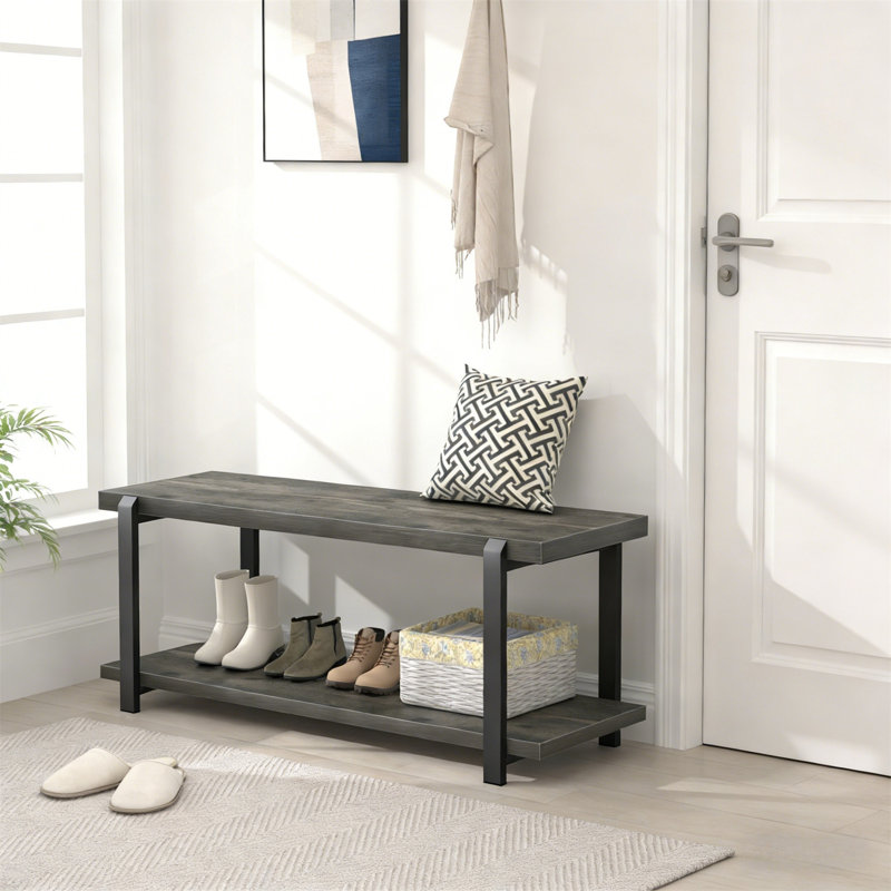 Premium Wooden Shoe Cabinet For Home, Gray