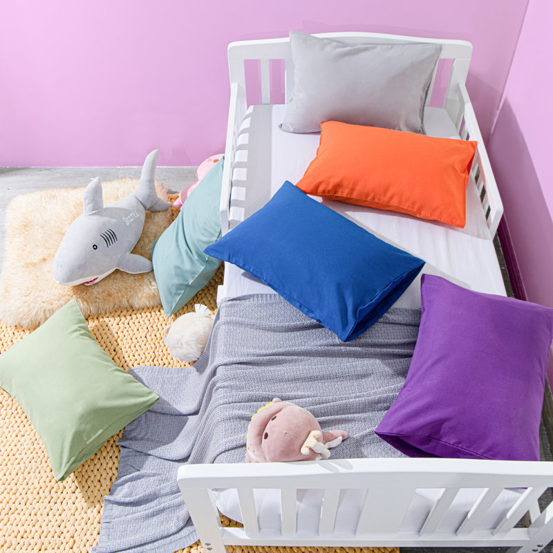 Taies d'oreiller pour tout-petits à fermeture à glissière, taies d'oreiller de voyage 100% microfibre brossée, 13 x 18 pouces - NTBAY