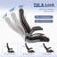  Fauteuil de direction ergonomique à haut dossier en cuir PU Marisol avec accoudoirs réglables-595216360