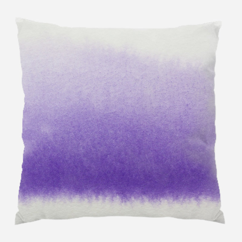 Coussin watercolour Clyde, Microsuède, Intérieur