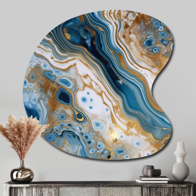 Rosalinda - Abstract Drop Shape Asymmetric Metal Wall Art