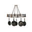 Revival Deco Oblong Handcrafted Hanging Pot Rack