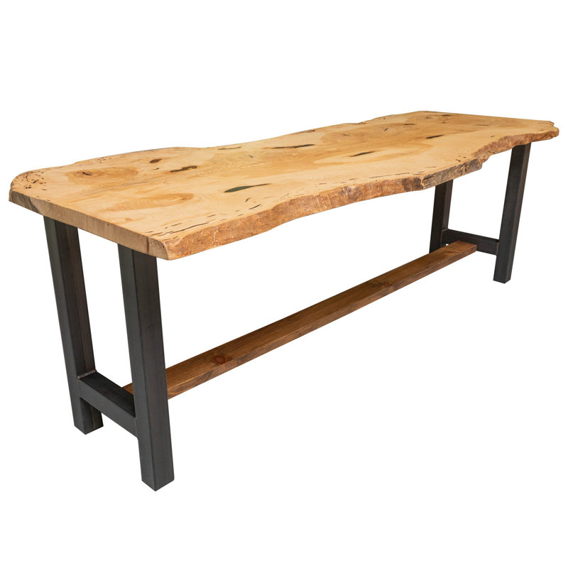 100" Ash Live Edge Counter Height Table