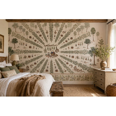 Foraging Wallpaper Botanical Berries Wall Mural
