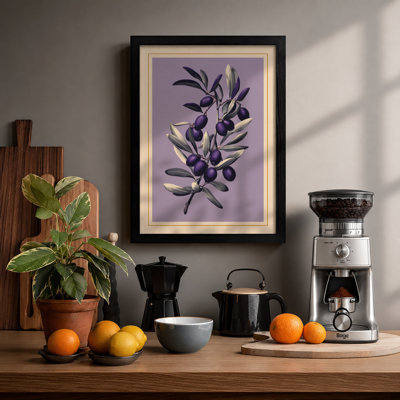 Olive Branch Study Botanical - Framed Print
