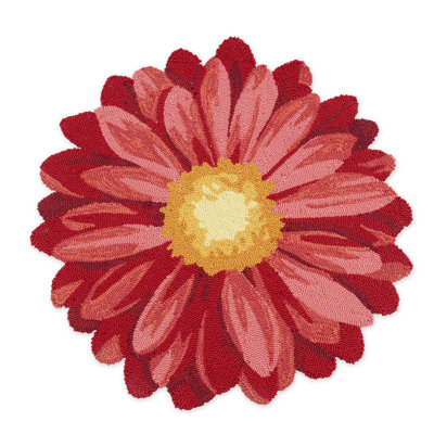 Jaymie-Lee Hand Hooked Floral Indoor / Outdoor Rug