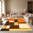 Modern minimalist geometric carpet, living room coffee table mat, bedroom bedside anti-slip mat, washable-1817230208
