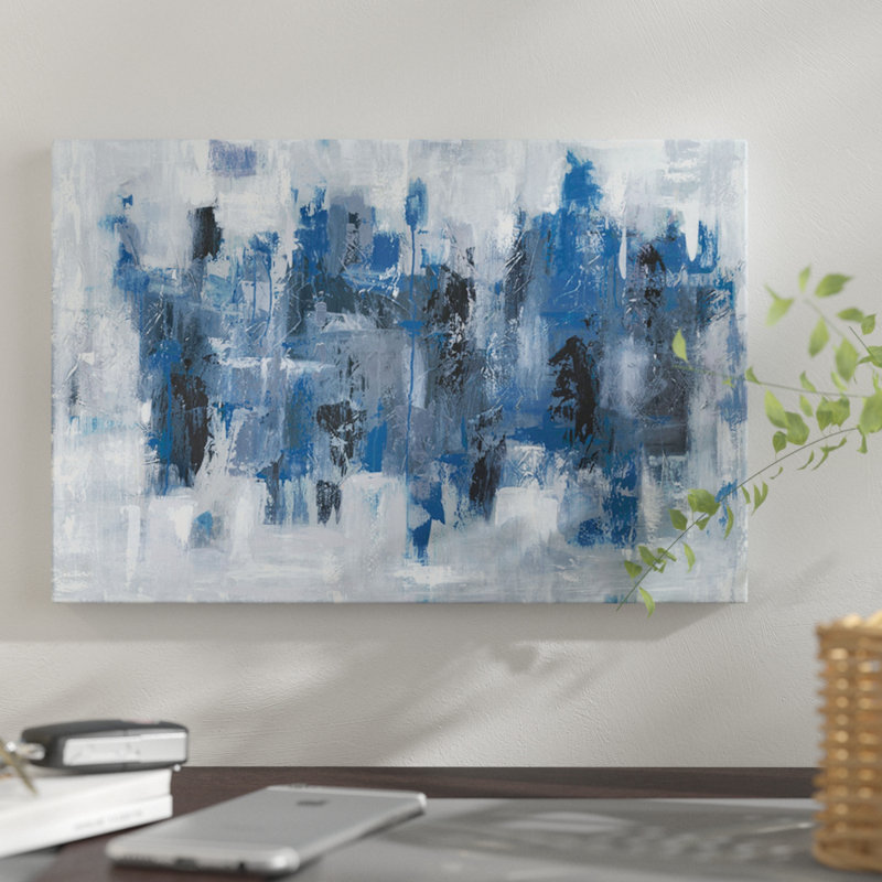 " Midtown Moonlight " by Emma Bell, 26" H x 40" W x 1.5" D