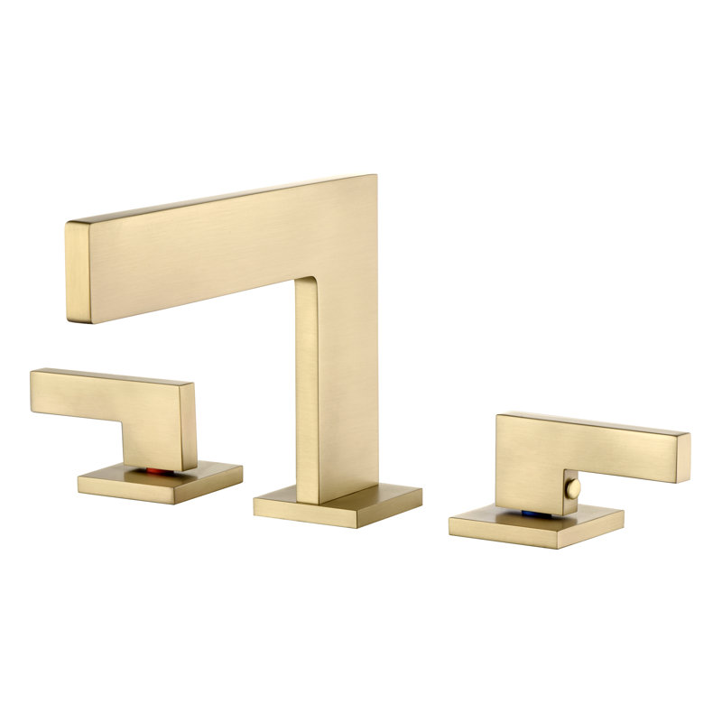 Robinet de salle de bain espacé à deux poignées 8 po S1419W-XX Sumerain, Or brossé