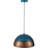 1 - Light Copper Painted Dome Shape Metal Pendant